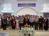 Lolowang Hadiri Ibadah Syukur Hut ke-161 GMIM Nafiri Pangolombian