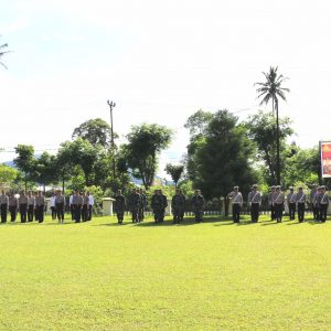 apel gelar pasukan Operasi Zebra 2016 digelar di lapangan Mapolres Tomohon, Rabu (16/11/2016).