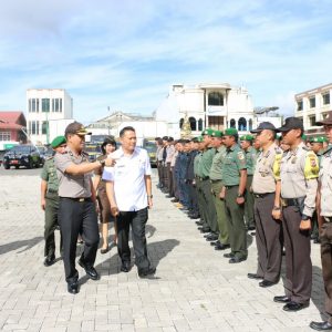 25 jan Jaga Kamtibmas Aman dan Kondusif, tomohon gelar apel 3 pilar