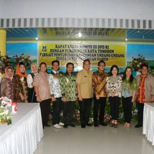 Kunjungi Tomohon, Komite III DPD-RI Terima Masukan untuk Penyusunan RUU Perlindungan Pasiendddd