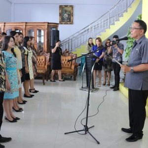 Eman Lantik Forum Protokol di Kota Tomohonda