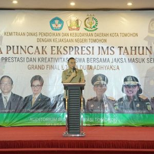 Wali kota saat memberikan sambutan dalam kegiatan JMS