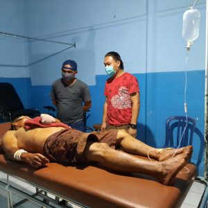 Lexy Nowing sementara di rawat di RS Gunung Maria Tomohon.